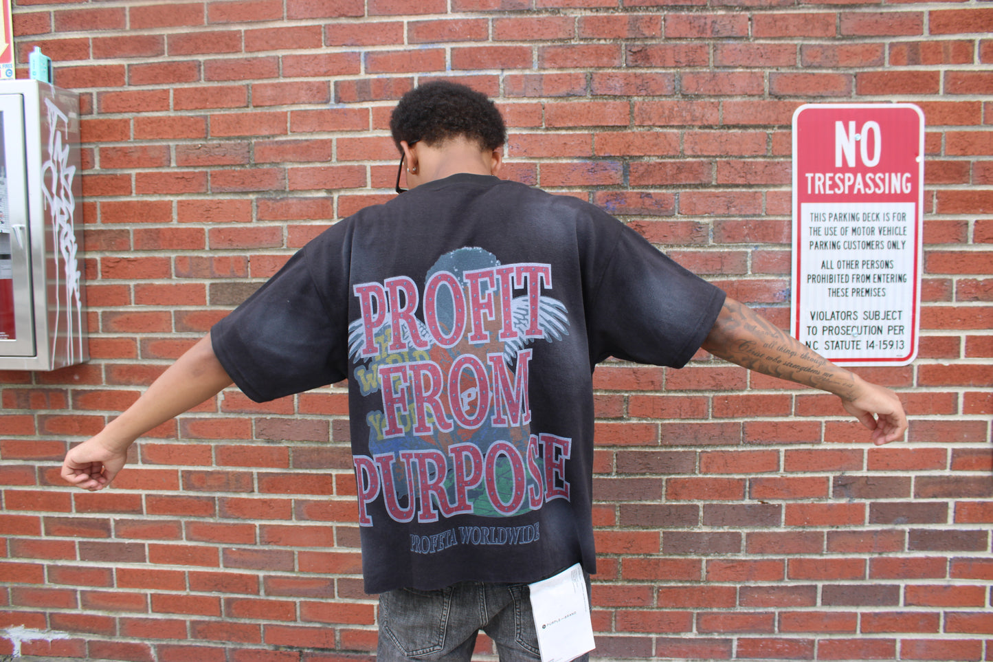 Black "The World is Yours" Tee