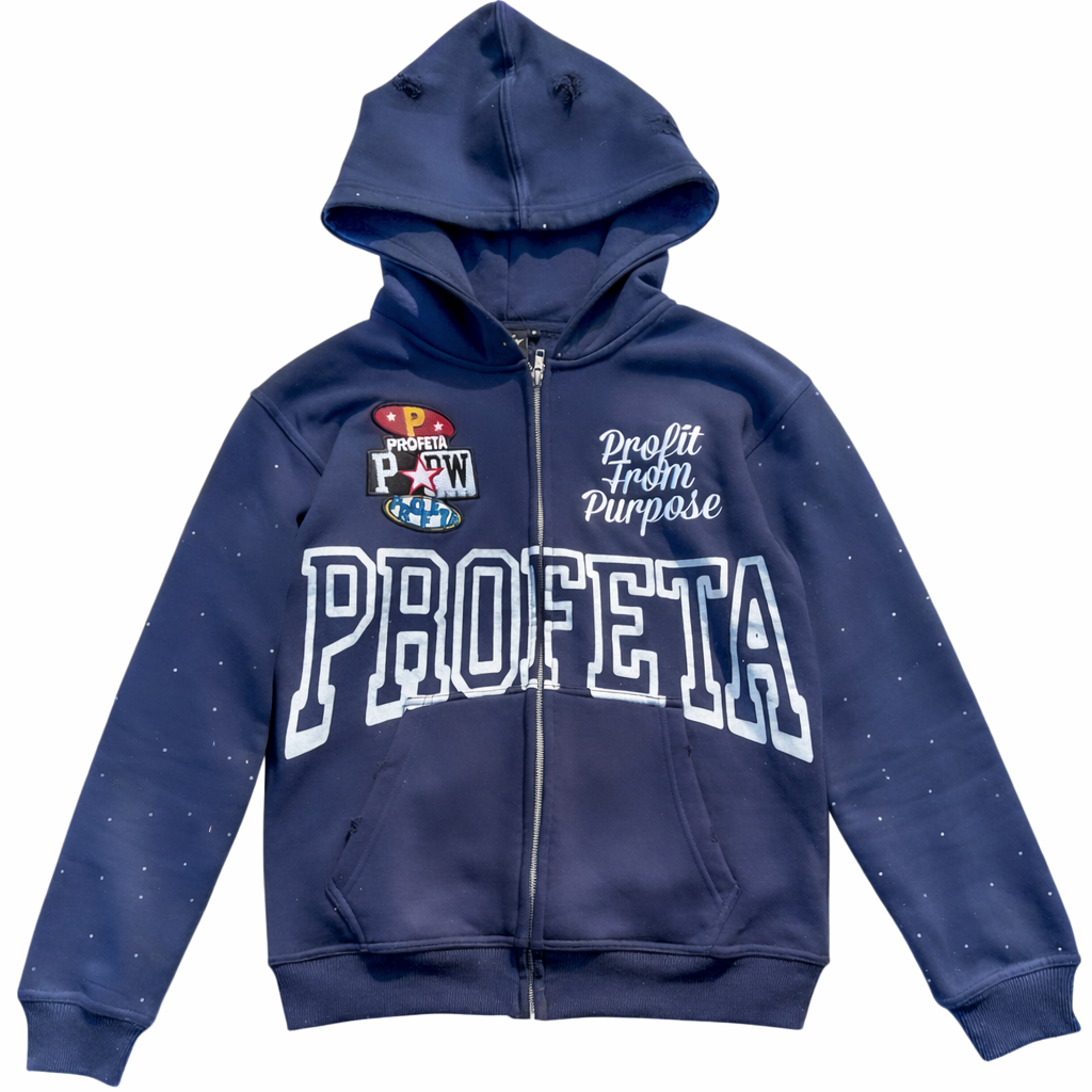 Navy "Reloaded" Zip-Up