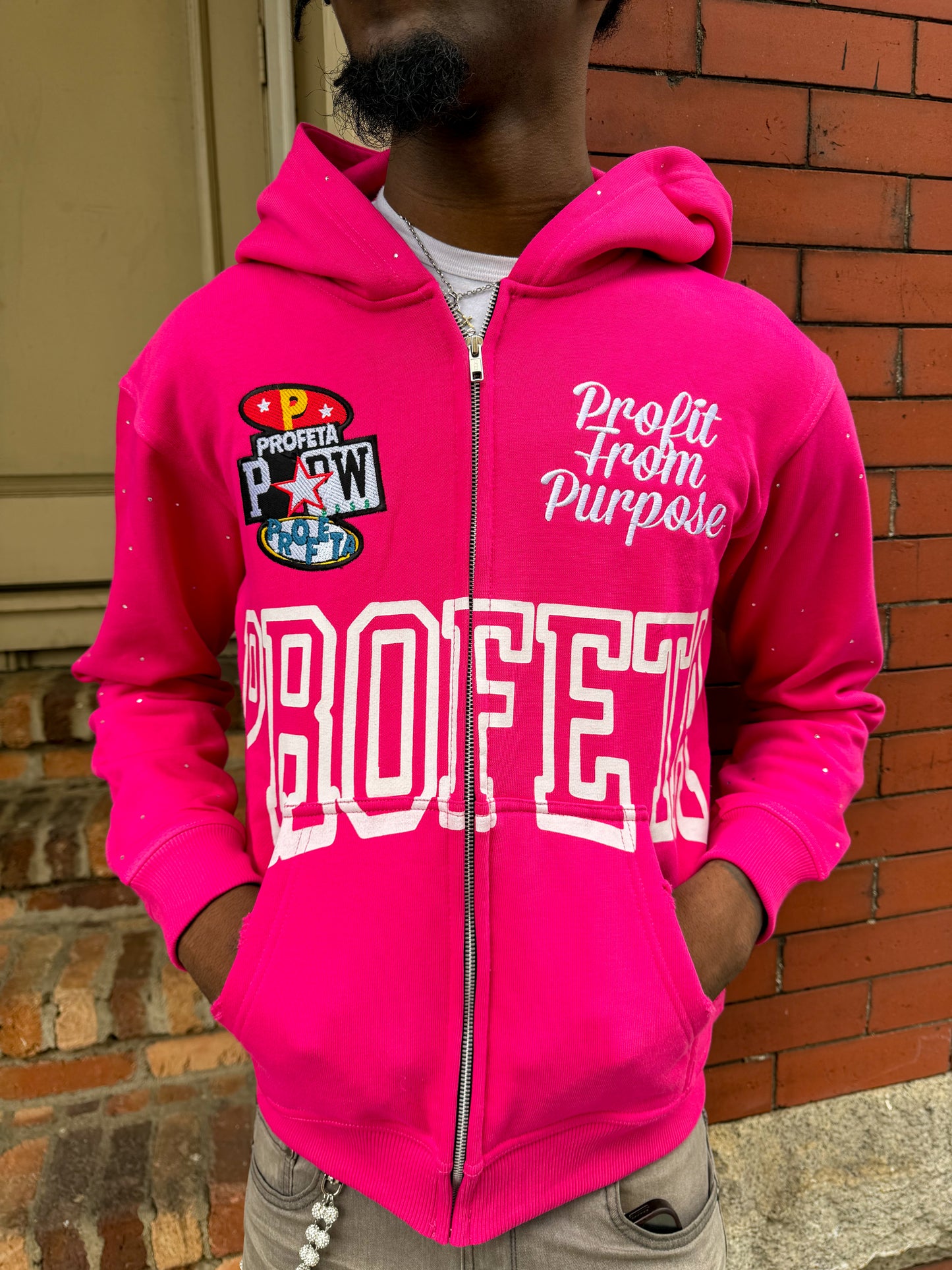 Pink "Reloaded" Zip-Up
