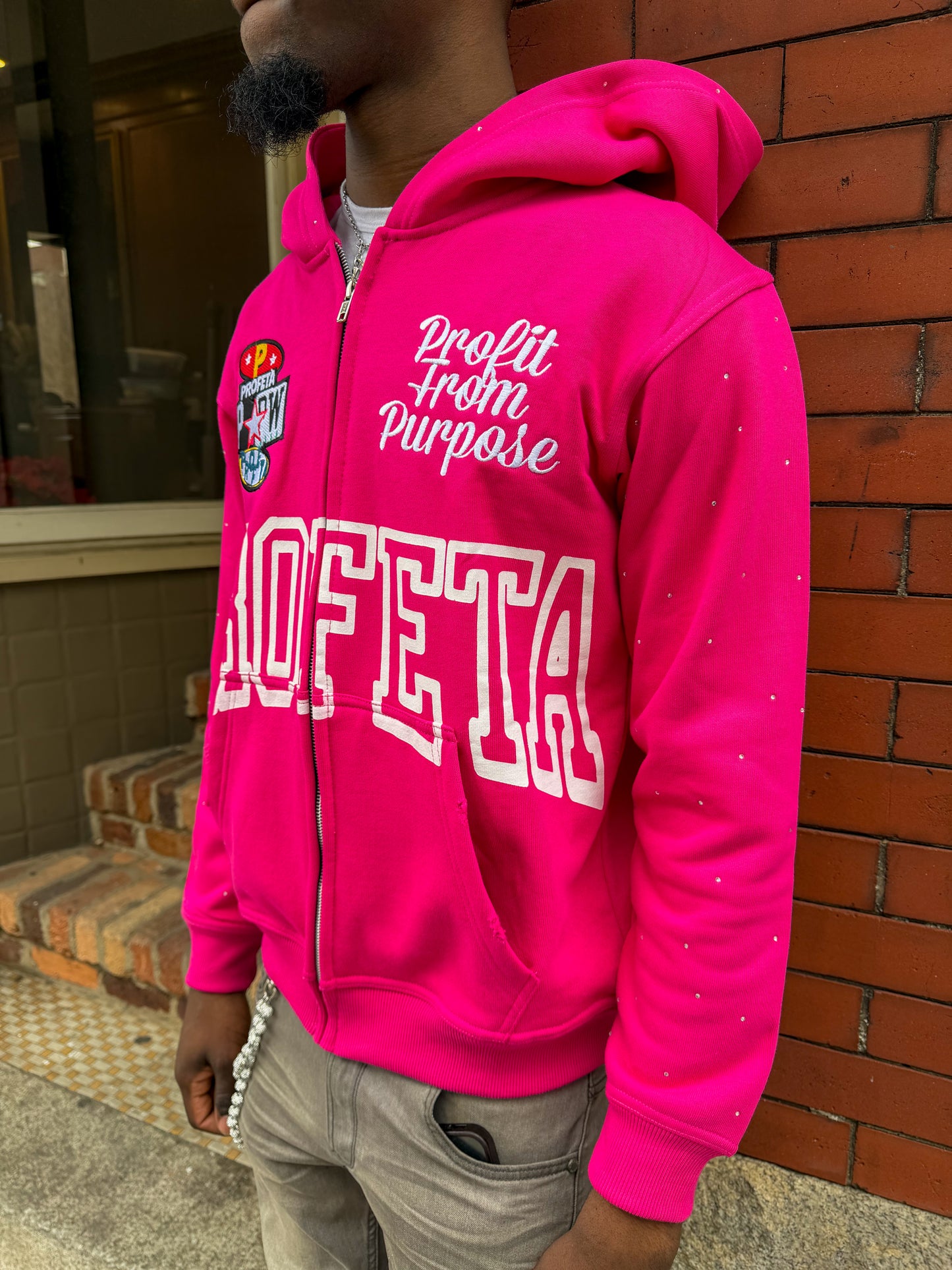 Pink "Reloaded" Zip-Up