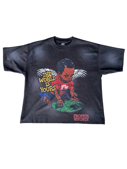 Black "The World is Yours" Tee