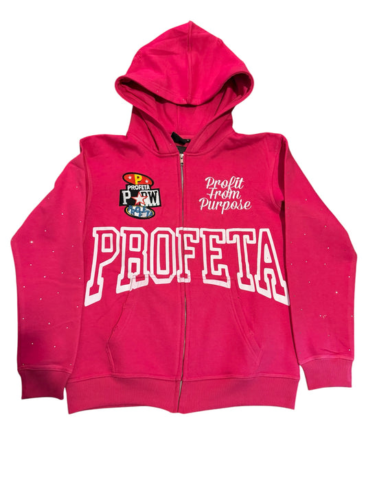 Pink "Reloaded" Zip-Up