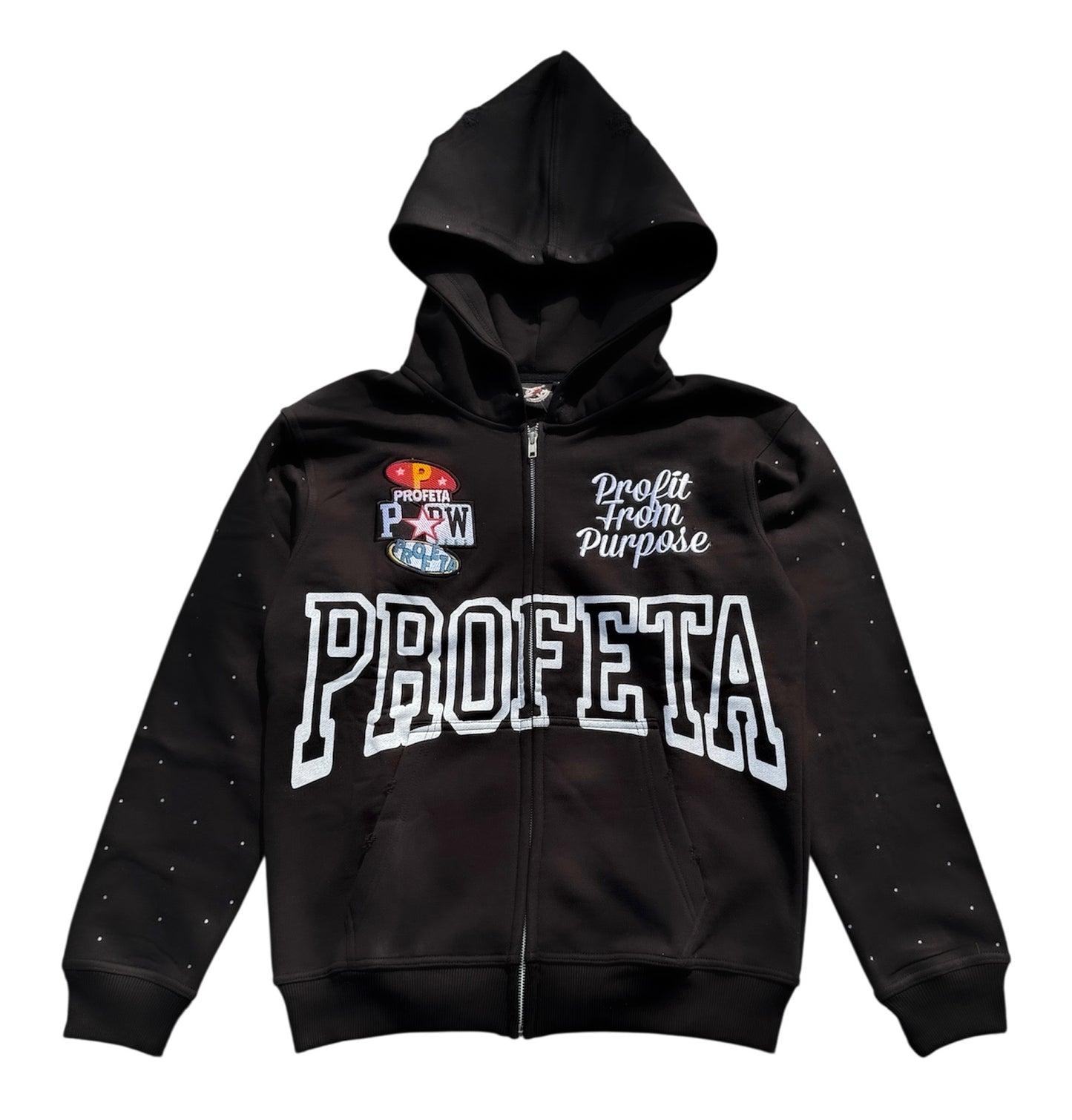 Black "Reloaded" Zip-Up