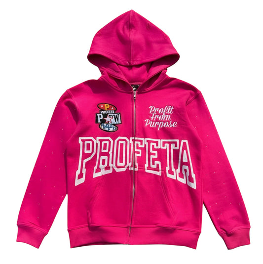 Pink "Reloaded" Zip-Up