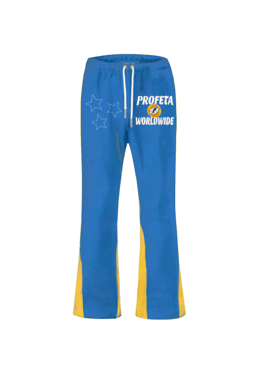 Blue "Global" Sweatpants